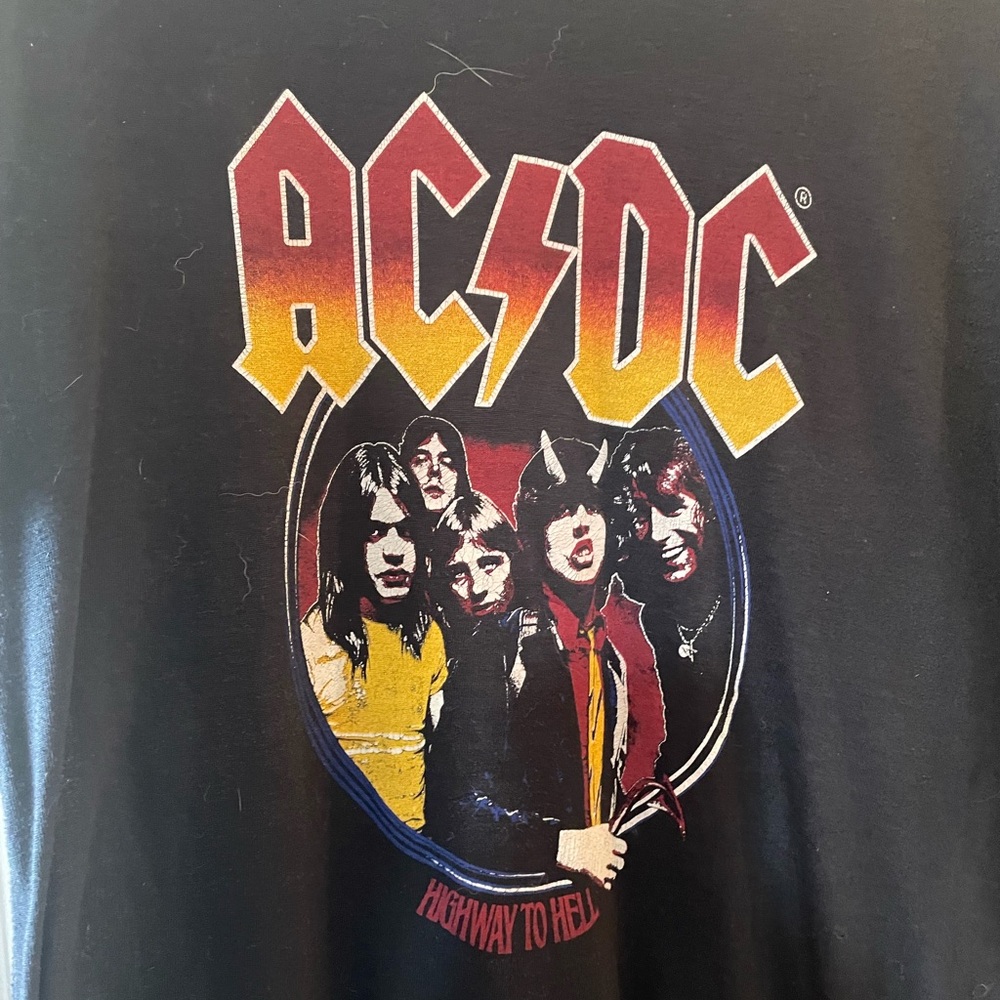 Black AC/DC Graphic Tee
